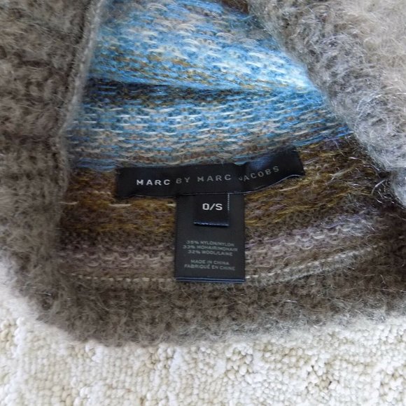 NEW MARC BY MARC JACOBS WOOL KNIT POM BEANIE HAT